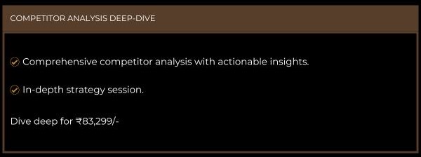 COMPETITOR ANALYSIS DEEP-DIVE